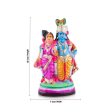 Radha Krishna Clay Golu Bommai - 12 x 7 Inches | Giri Golu Doll  Navaratri Golu Bomma Gombe Bommai Cheap