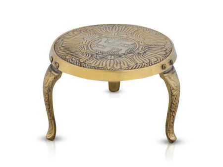 Mukkali Stool - 3.5 x 4 Inches | Brass Mukkali Stand  Brass Stand for Pooja  250 Gms Approx For Cheap