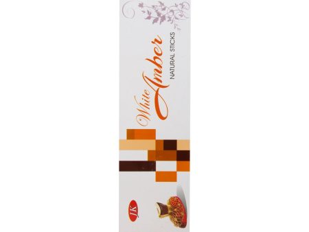 White Amber Natural Sticks - 50 Gms | Incense Sticks  Agarbatti  Agarbathi for Pooja Online Hot Sale