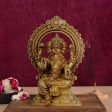 Lakshmi Idol With Arch - 8 x 5.5 Inches | Antique Brass Idol  Laxmi Murti  Lakshmi Murti for Pooja  2.500 Kgs Online