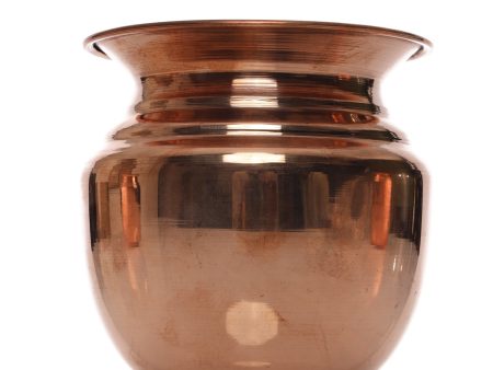 Copper Lota - 4 x 4.25 Inches |  Kalash Pot  Chombu  Pooja Pot  Kalash for Pooja Hot on Sale