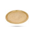 Brass Plate - 10.5 Inches | Beading Design Thali Plate  Pooja Plate for Home  80 Gms Approx Online Hot Sale