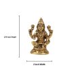 Laxmi Murti  - Goal Base - 2.75 x 2 Inches | Brass Idol  Lakshmi Idol  Lakshmi Murti  Lakshmi Statue for Pooja For Cheap