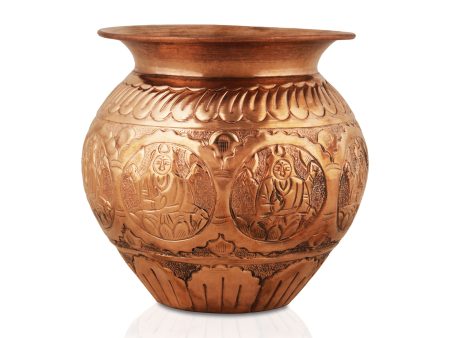 Copper Lota - 5 Inches | Ashtalakshmi Chombu  Copper Kalash for Pooja For Sale