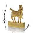 Kamadhenu Statue - 3 Inches | Brass Statue  Cow and Calf Statue for Pooja Sale