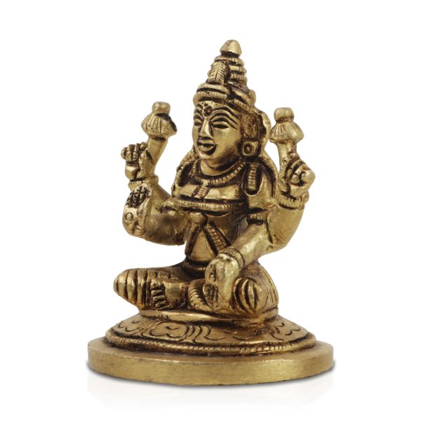 Laxmi Murti  - 1.75 x 2 Inches |  Brass Idol  Lakshmi Idol  Lakshmi Murti  Lakshmi Statue for Pooja Online