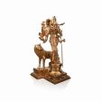 Radha Durga Murti Standing With Lion - 16 x 8.5 Inches | Panchaloha Statue for Pooja  14.750 Kgs Approx Discount