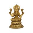 Lakshmi Idol - 6 x 4 Inches | Antique Brass Idol  Laxmi Murti  Lakshmi Murti for Pooja  1.580 Kgs 
 Approx Sale