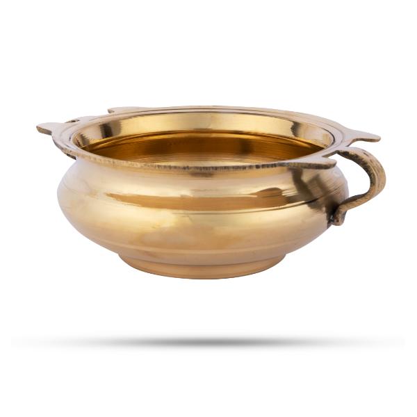 Brass Urli - 3 x 7.5 Inches | Uruli  Brass Bowl  Flower Pot for Home Cheap