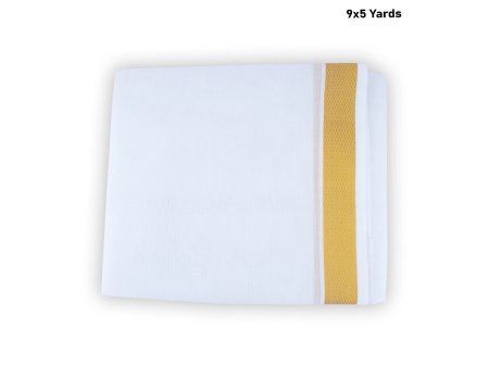 White Veshti - 9 x 5 Yards | Jari Border Dhoti  Vesti for Men Cheap