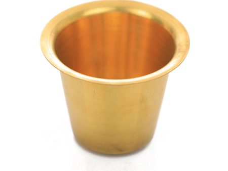 Brass Tumbler - 2.5 x 3 Inches | Brass Cup for Home  40 Gms Approx on Sale