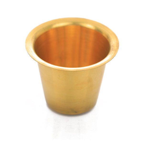 Brass Tumbler - 2.5 x 3 Inches | Brass Cup for Home  40 Gms Approx on Sale