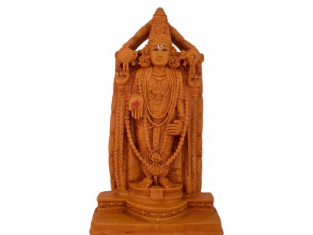 Balaji Murti - 9 x 4.5 Inches | Wooden Polish Balaji Statue  Balaji Idol for Pooja Discount