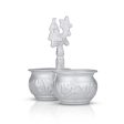 2 Cups Chomukha With Annam Handle - 5 x 5 Inches | German Silver Panchwala  Kumkum Holder for Pooja  170 Gms on Sale