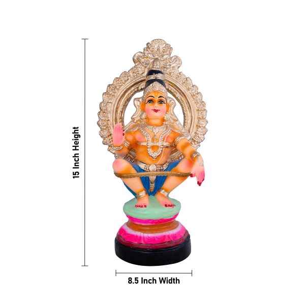 Ayyappan Paper Mache Golu Bommai - 15 x 8.5 Inches | Giri Golu Doll  Navaratri Golu Bomma Gombe Bommai Hot on Sale