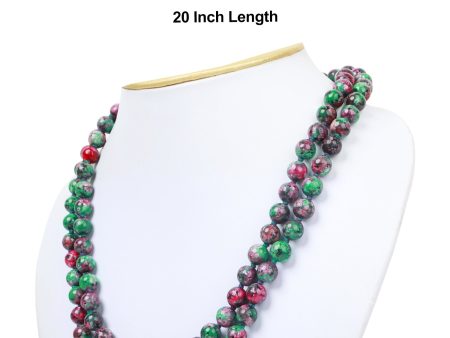 Crystal Mala - Ruby Zoisite | Semi Precious Stone Mala  Japa Mala for Men & Women Online Sale