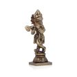 Krishna Murti - 3 x 1.5 Inches | Krishna Statue  Antique Brass Idol  Standing Krishna Idol for Pooja  120 Gms Hot on Sale