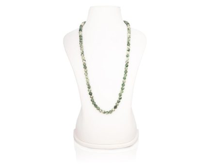 Tree Agate Mala - 16 Inches | Hakik Mala  Japa Mala for Men & Women Online Sale