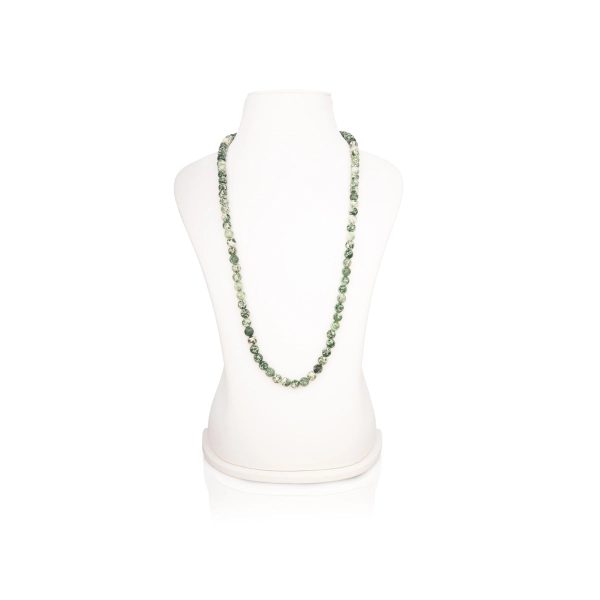 Tree Agate Mala - 16 Inches | Hakik Mala  Japa Mala for Men & Women Online Sale