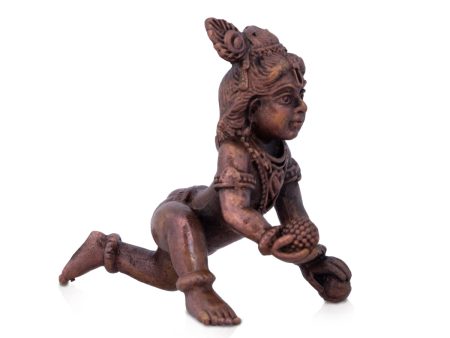 Crawling Krishna Idol | Copper Idol  Krishnan Statue for Pooja  500 Gms Approx Online Sale