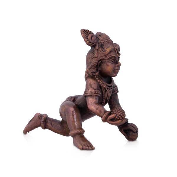 Crawling Krishna Idol | Copper Idol  Krishnan Statue for Pooja  500 Gms Approx Online Sale