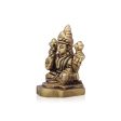 Laxmi Idol - 2 x 1.5 Inches | Antique Brass Idol  Lakshmi Idol  Lakshmi Murti for Pooja For Discount