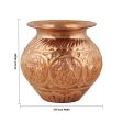 Copper Lota - 4.5 x 3.75 Inches | Ashtalakshmi Chombu  Copper Kalash for Pooja For Discount