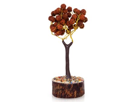 Gem Tree - 7 x 2 Inches | 54 Beads Rudraksha Tree  Vastu Tree for Home  85 Gms Approx Cheap