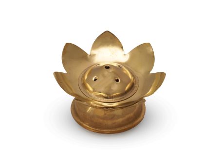 Agarbathi Stand - 1.5 x 3 Inches | Brass Agarbatti Stand  Lotus Design Incense Sticks Holder for Pooja Discount