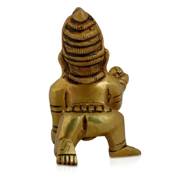 Crawling Krishna - 3 Inch | Little Krishna Murti  Brass Idol  Little Krishna Statue for Pooja Fashion