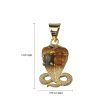 Stone Locket - 1 Inches | Nagam Dollar  Snake Locket  Gold Polish Naga Pendant  Jewellery for Men & Women on Sale