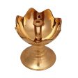 Brass Deep - 2 x 2 Inches | Gulab Jyoti Diya  Lotus Design Lamp  Vilakku for Pooja Online Hot Sale