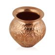 Copper Lota - 4.5 x 3.75 Inches | Ashtalakshmi Chombu  Copper Kalash for Pooja For Discount