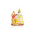 Laxmi Kuber Statue - 4 x 3 Inches White | Resin Lakshmi Kuber Idol  Laxmi Kuber Idol for Pooja Discount