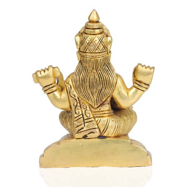 Saraswati Murti  - 5  Inches |  Antique Brass Statue  Saraswati Idol  Saraswati Mata Murti for Pooja Hot on Sale