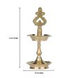 Brass Lamp - 5 x 2 Inches | Karaikudi Kuthu Vilakku  Pirai Deepam  Diya for Pooja Online Hot Sale