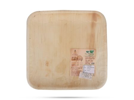 Areca Leaf Plate - 10 Pcs Set - Square Deep - 10x10 Inch For Sale