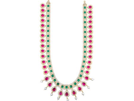 Stone Haram - 13 Inches | Multi Coloured Stone Jewellery  Long Stone Necklace for Deity Online Hot Sale