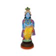 Vithoba Krishna Standing - 24 x 10 Inches | Giri Golu Doll  Clay Doll  Vithoba Murti  Navratri Bommai For Cheap