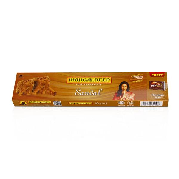 Mangaldeep Sandal Puja Agarbatti - 76 Sticks | Incense Sticks  Agarbathi for Pooja Hot on Sale