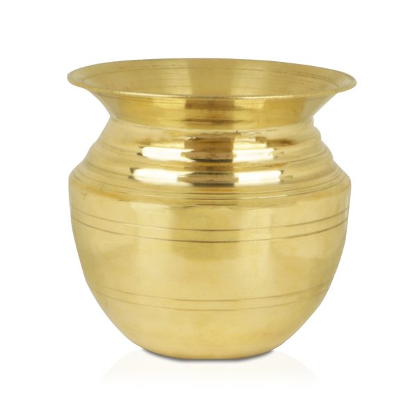 Brass Lota  - 3.25 x 3.25  Inches |  Chombu  Kalash Pot  Kalasam for Pooja Hot on Sale