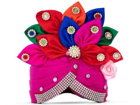 Turban - 4 x 5 Inches | Kireedam  Fancy Mukut  Pagdi  Crown for Deity  Assorted Colour and Design Sale