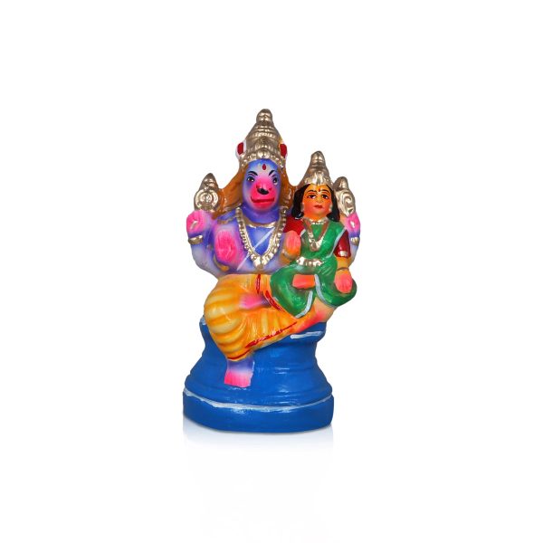 Lakshmi Hayagriva Clay Golu Bommai - 8 x 4 Inches | Giri Golu Doll  Navaratri Golu Bomma Gombe Bommai Fashion