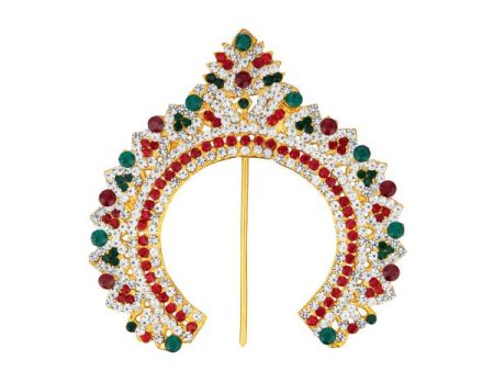 Hair Arch - 4 Inch | Stone Arch  Hair Accessory  Multicolour Stone Jewellery for Deity Hot on Sale