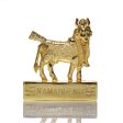 Kamadhenu Statue - 3 Inches | Brass Statue  Cow and Calf Statue for Pooja Sale