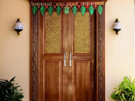 Toran - Small | Velvet Toran  Pan Toran  Artificial Toran  Bandanwar for Door Decor Fashion