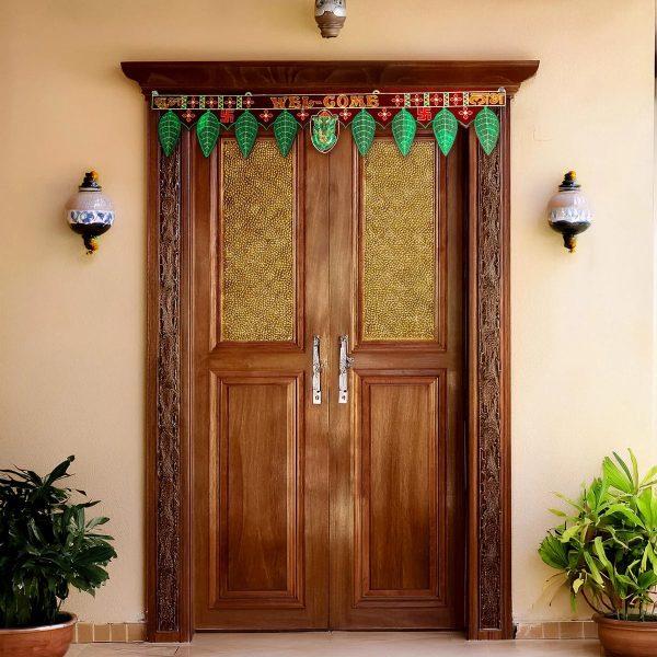 Toran - Small | Velvet Toran  Pan Toran  Artificial Toran  Bandanwar for Door Decor Fashion