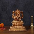 Laxmi Murti - 4.5 x 3.5 Inches | Gold Polish Laxmi Statue  Resin Idol for Pooja  150 Gms Approx For Cheap