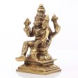 Lakshmi Narasimha Idol - 4.5 x 3 Inches | Lakshmi Narasimha Vigraham  Antique Brass Idol for Pooja  700 Gms Cheap