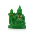 Laxmi Kuber Statue - 3 x 4 Inches Green | Resin Lakshmi Kuber Idol  Laxmi Kuber Idol for Pooja Supply